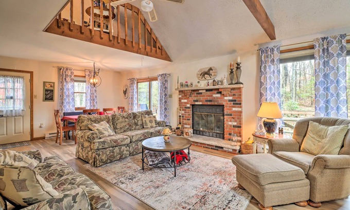Jim Thorpe House | Idyllic Poconos Retreat with Pool & Spa, 1 Mi to Lake