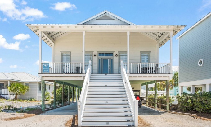 Grayton Beach House | Coastal Retreat: Walk to Beach with Heated Private Pool