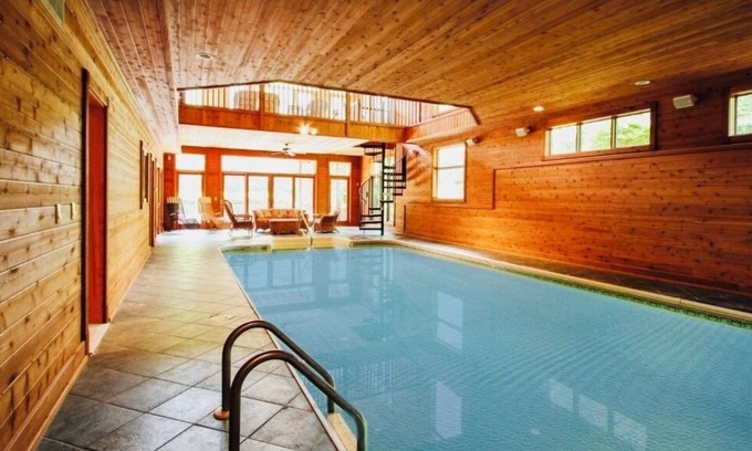 Burlington House | Spacious Indoor Pool Retreat on 15 Scenic Acres