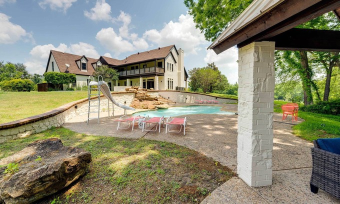 McKinney Villa | Exquisite Texas Villa with Pool, Pond & 10 Acres of Serenity