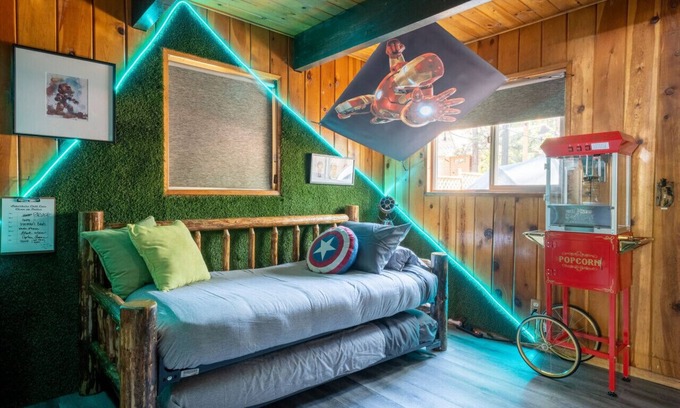Big Bear City Cabin | Experience Unique Design with Hot Tub & Firepit, Pet Friendly