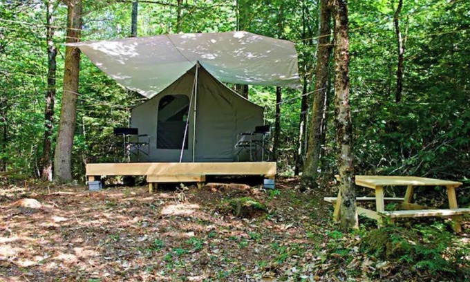 North Jay RV Rental | Family-Friendly 100 Acre Whispering Woods - Guest Rated 10/10