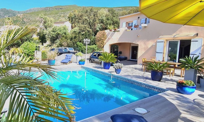 Figarella House | Elegant Villa in Cap Corse with Private Pool and Kitchen