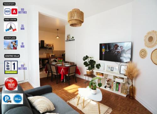 Torcy-le-Grand Apartment | Prime Location Near Disneyland & Paris with Child-Friendly Amenities