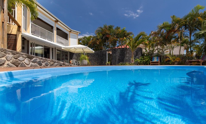 Petite-Ile Villa | Spacious Guest Apartment with Private Pool & Ocean View