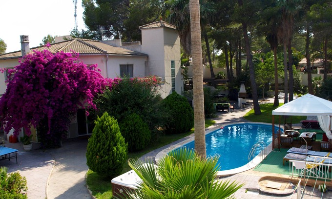 Les Tres Cales Villa | Large Oceanfront Retreat with Spa & Hot Tub for 30 Guests