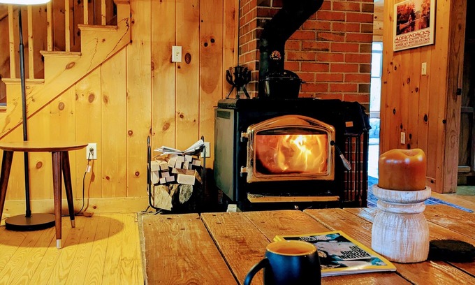 North New Portland Cabin | Enchanting 12 Acre Orchard Cabin with Breakfast & Kitchen