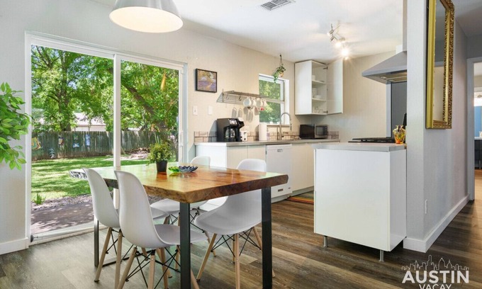 Franklin Park House | Convenient Access with Backyard Oasis and Fire Pit