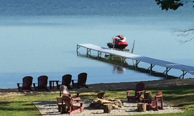 Lake Township Cottage | Stunning Lakefront Home on Big Platte - Review Score 9.6