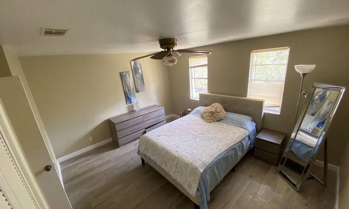 Arlington Apartment | Convenient Stay: Poolside Retreat Near Beach & Town