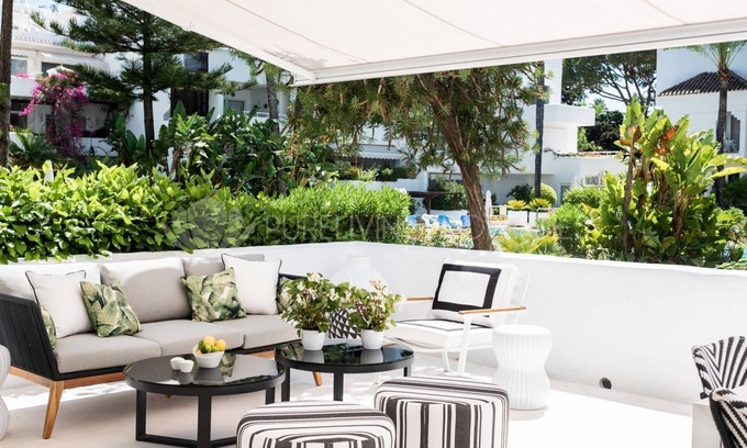 Golden Mile Apartment | Beachside Escape with Pool, Sea View & Tropical Gardens