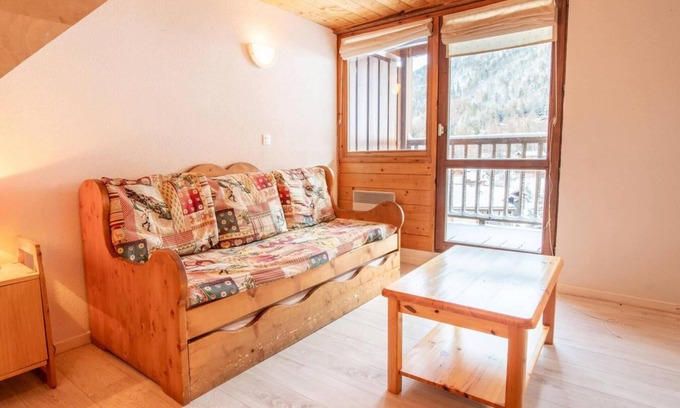 Villarodin-Bourget Apartment | Convenient 1st Floor Apartment with Balcony & Ski Locker
