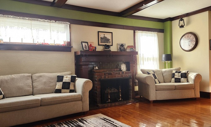 Boone House | Historic Iowa Home Steps from Downtown with Pool & Spa