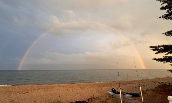 Oscoda House | 195' of sandy private beach! 5 Bedrooms, Game room - Luxurious Getaway!
