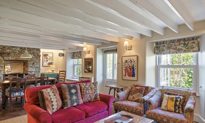 Perranporth House | Charming 19th Century Cottage with Ocean View & Garden