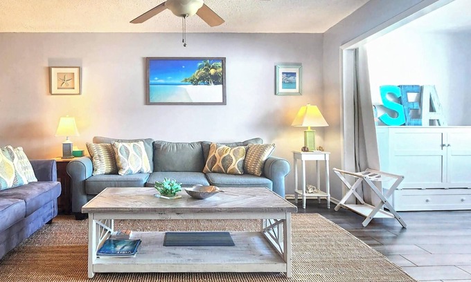 Red Hook Apartment | 1BD/2BA Tropical Seaside Escape, 40 yards from Sapphire Beach!