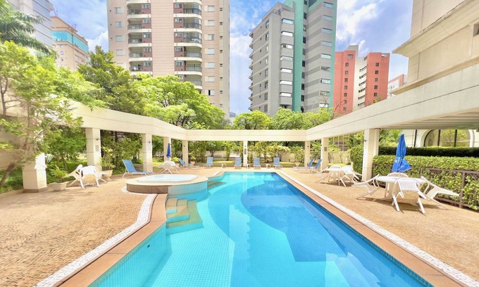 Vila Olimpia Apartment | 1BR- com piscina e banheira de hidromassagem!
