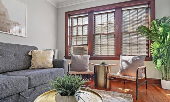 Cragin Apartment | Modern 1BR Apartment with Kitchen and Laundry Facilities