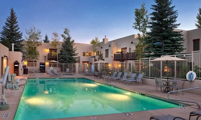 Taos Condo | Cozy Pueblo Style Condo with Hot Tub & Scenic Views
