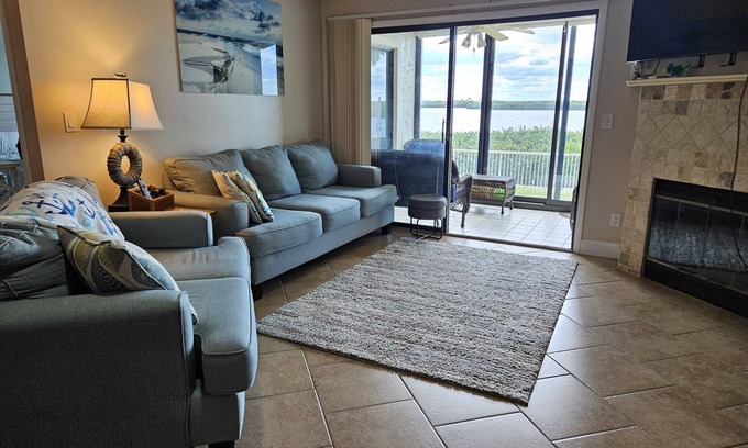 Bethune Beach Condo | Riverside Retreat: Beach Access & Family-Friendly Amenities