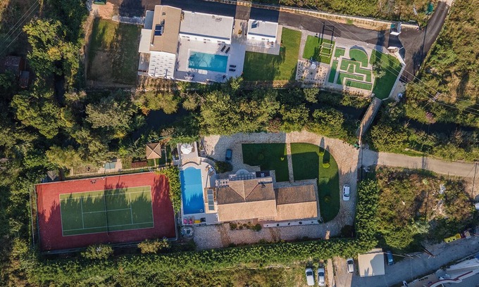 Roda Villa | Two Villas with Tennis, Mini Golf & Poolside Relaxation