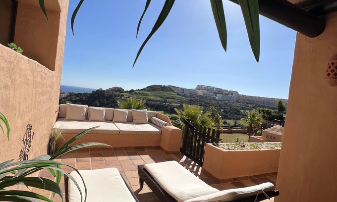 Manilva Apartment | Impressive 2 Bed Apartment with Oceanfront Views & Balcony
