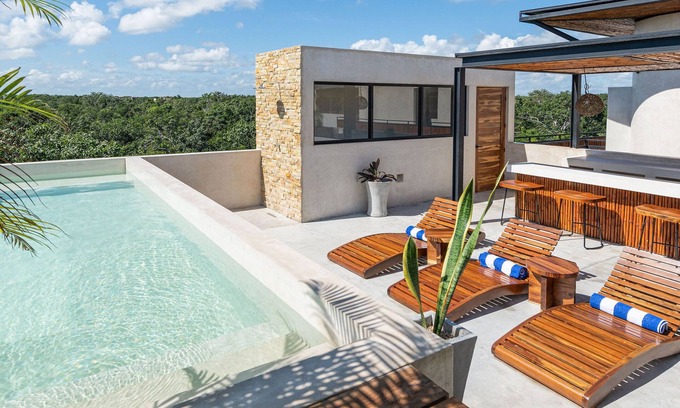 Tulum Apartment | Stunning 2 Bed Penthouse with Ocean View at Irie Tulum