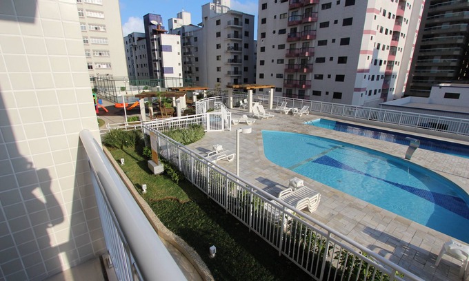 Vila Assuncao Apartment | Cozy Apt Praia Grande Ocian with Pool & Oceanfront Access
