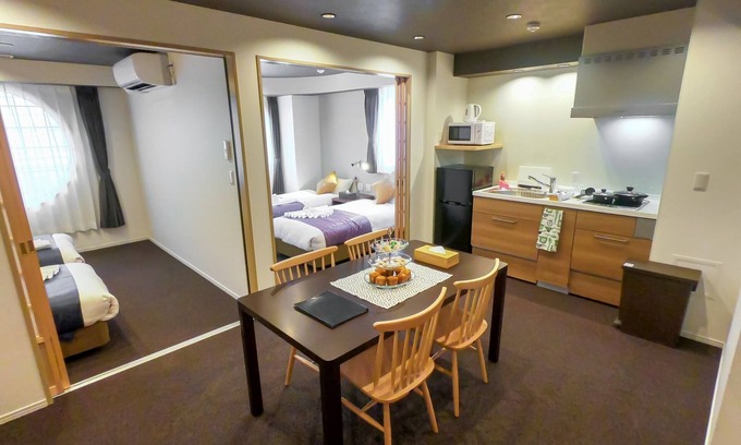 Naniwa Hotel | Comfortable Two Bedroom Suite in Osaka with Kitchen & Breakfast