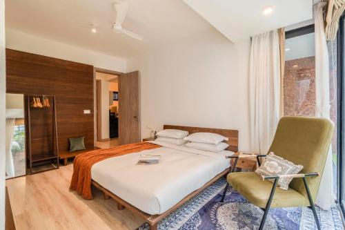 Assagao Apartment | Cozy 2 BHK Retreat with Garden and Pool for Families