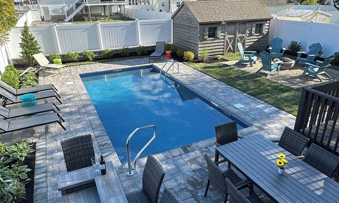 Point Pleasant Beach House | Beachside Retreat with Pool, Fire Pit & Ocean Views