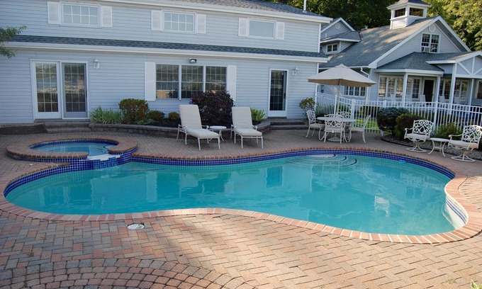 Ashville House | Elegant Lakefront Estate with Pool & Hot Tub - 9.8/10 Rating