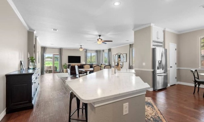 Buda House | Inviting Pool on the Green - Rated 9.8 with Family Amenities