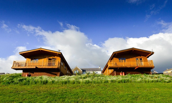 Bridgend House | 2 Log cabins with stunning views, ideal location near Cardiff, South Wales