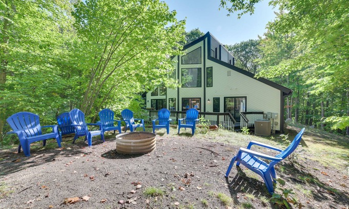 Birchwood Farms House | Pet-Friendly Harbor Springs Escape with Cozy Fire Pit