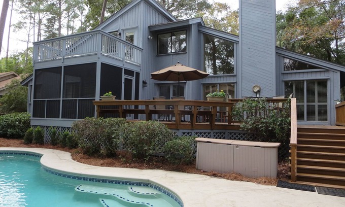 Palmetto Dunes House | Steps from the Beach: Private Pool, Spa & Ocean Views