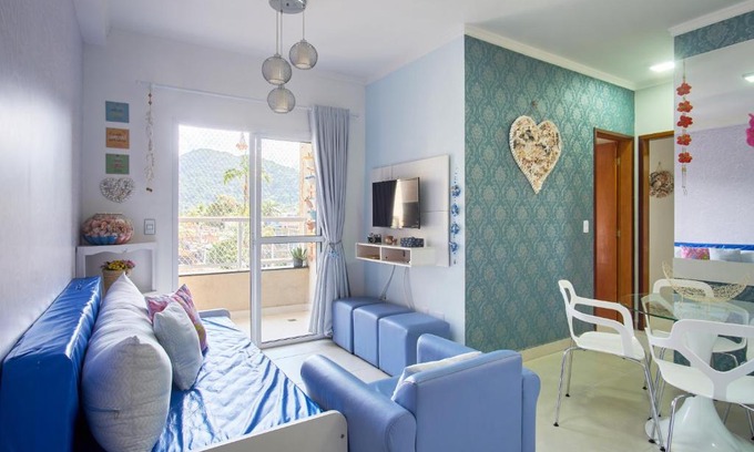 Estufa II Apartment | Stylish Retreat with Pool & Ocean View, 1 km from Praia Grande