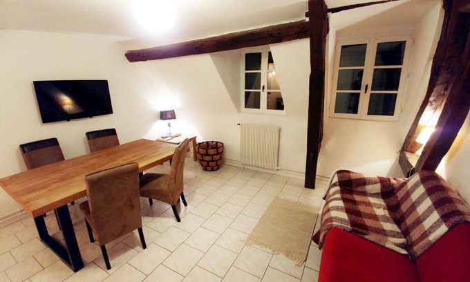 Chartres Apartment | Historic 2-Room Apartment with Cathedral View & Kitchen