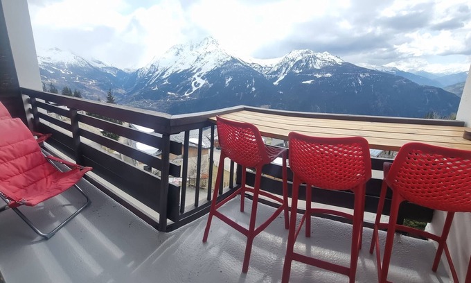 La Rosiere Condo | Discover La Rosiere: 2 Rooms with Panoramic Terrace