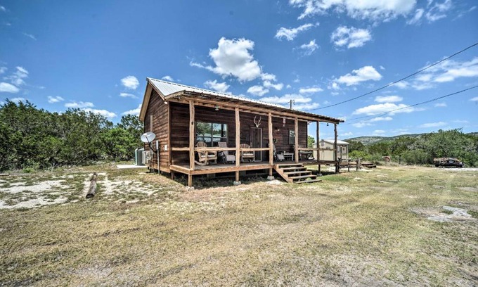 Sabinal House | Relax in 2 Cozy Cabins with Porches on Remote Ranch