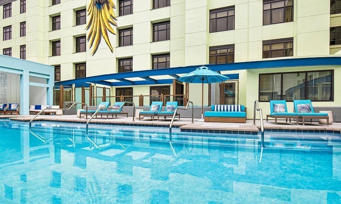 East Village Hotel | Modern Units with Rooftop Pool and Pet-Friendly Perks