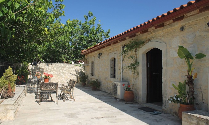 Melissourgakion Villa | Historic Barn Stay with Ocean Views in Panormo, Crete