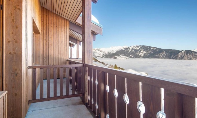 Doucy-Combelouviere Apartment | 200m from resort center, balcony, parking, tv, ski locker, 55m², Valmorel