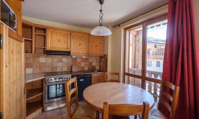Lanslevillard Apartment | Relaxing Retreat with Pool, Spa & Balcony Near Resort Center