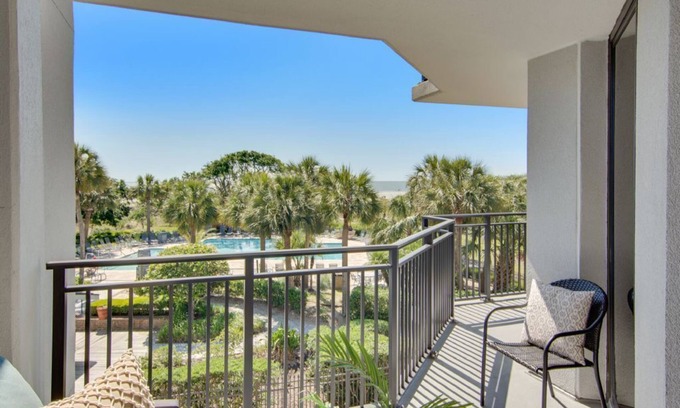 Isle of Palms Apartment | Ocean View Retreat: 208 B Shipwatch by AvantStay