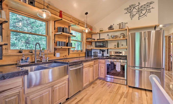 Alma House | Tranquil Getaway with Deck Near Skiing and Great Amenities