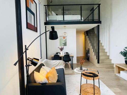 Phra Khanong Apartment | Stylish Two Bedroom Loft Near BTS On Nut with Pool Access