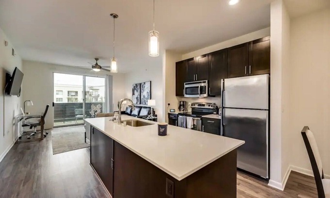 Legacy Park Apartment | Relaxing 2BD Penthouse with Pool & Central Market Access