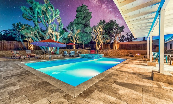 Yucca Valley House | Discover Fun-Filled Getaway with Pool & Spa Amenities