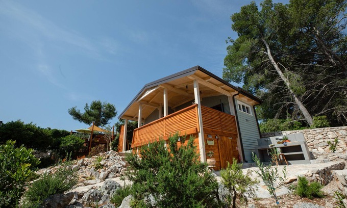 Rogac Ski Chalet | Cozy Wooden Retreat with Breathtaking Sea-View Terrace